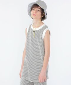 SHIPS / シップス タンクトップ | MOUN TEN.:160cm / バイカラー ワッフル タンクトップ