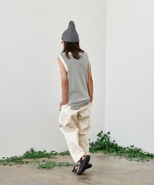 SHIPS / シップス タンクトップ | MOUN TEN.:160cm / バイカラー ワッフル タンクトップ | 詳細5