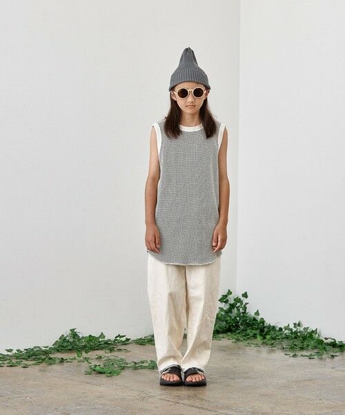 SHIPS / シップス タンクトップ | MOUN TEN.:160cm / バイカラー ワッフル タンクトップ | 詳細6