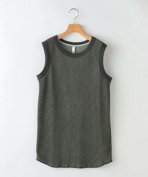 SHIPS / シップス タンクトップ | MOUN TEN.:160cm / バイカラー ワッフル タンクトップ | 詳細12