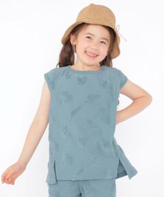 SHIPS / シップス タンクトップ | SHIPS KIDS:100cm〜130cm / パイル ジャカード ノースリーブ TEE