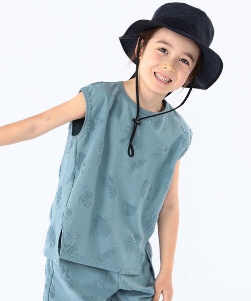 SHIPS / シップス タンクトップ | SHIPS KIDS:100cm〜130cm / パイル ジャカード ノースリーブ TEE | 詳細24