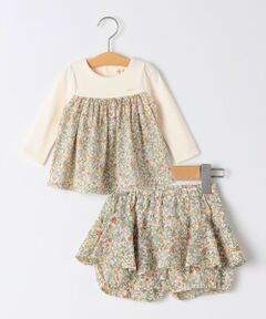 SHIPS / シップス ベビー・キッズグッズ | SHIPS KIDS:70〜80cm / フラワー 長袖 セット ロンパース