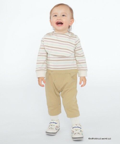 SHIPS / シップス ベビー・キッズグッズ | SHIPS KIDS:70〜80cm / オーガニック コットン ボーダー ロンパース | 詳細5