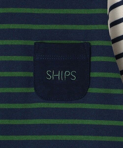 SHIPS / シップス ベビー・キッズグッズ | SHIPS KIDS:70〜80cm / オーガニック コットン ボーダー ロンパース | 詳細11