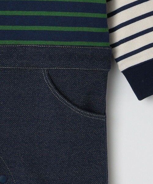 SHIPS / シップス ベビー・キッズグッズ | SHIPS KIDS:70〜80cm / オーガニック コットン ボーダー ロンパース | 詳細12