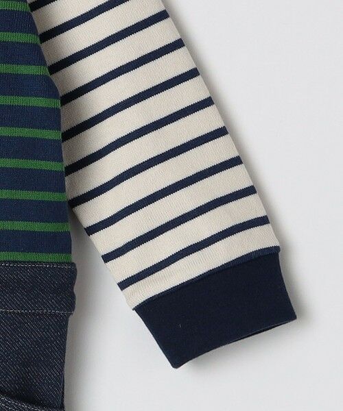 SHIPS / シップス ベビー・キッズグッズ | SHIPS KIDS:70〜80cm / オーガニック コットン ボーダー ロンパース | 詳細13