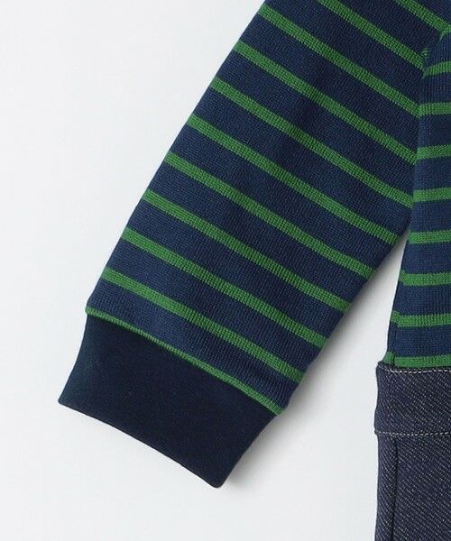 SHIPS / シップス ベビー・キッズグッズ | SHIPS KIDS:70〜80cm / オーガニック コットン ボーダー ロンパース | 詳細14