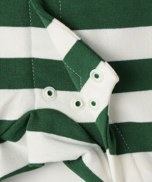SHIPS / シップス ロンパース | SHIPS KIDS:70〜80cm / ボーダー ラガーシャツ ロンパース | 詳細5