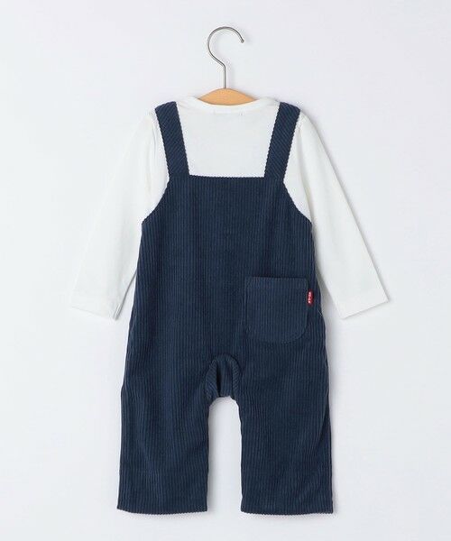 SHIPS / シップス ロンパース | SHIPS KIDS:70〜80cm / フェイク オーバーオール ロンパース | 詳細2