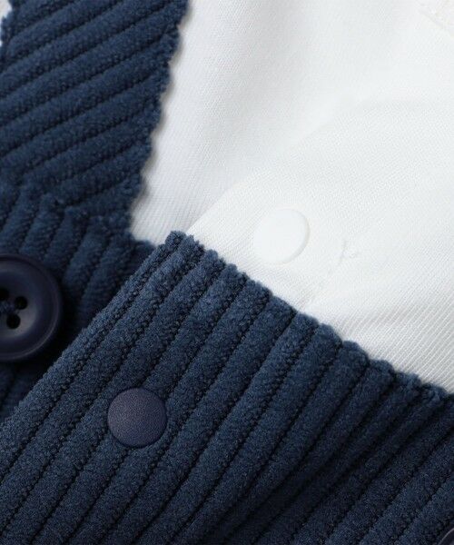 SHIPS / シップス ロンパース | SHIPS KIDS:70〜80cm / フェイク オーバーオール ロンパース | 詳細7