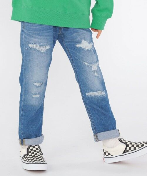 SHIPS / シップス その他パンツ | 【SHIPS KIDS別注】Lee:100〜160cm / クラッシュ デニム | 詳細1