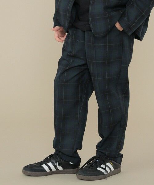 SHIPS / シップス その他パンツ | SHIPS KIDS:100〜130cm / 50th ANNIV セレモニー チェック タック パンツ（ネイビー）