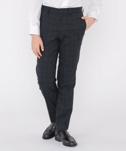 SHIPS / シップス その他パンツ | SHIPS KIDS:145〜160cm /〈洗濯機可能〉ウォッシャブル ブラックウォッチ ロング パンツ | 詳細1