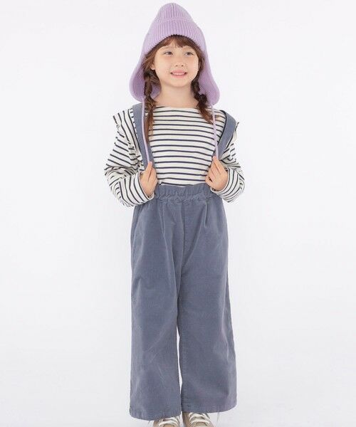 SHIPS / シップス その他パンツ | SHIPS KIDS:100〜130cm / コーデュロイ ストラップ ワイド パンツ(ライトブルー)