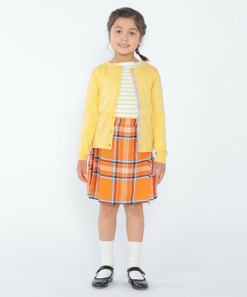 SHIPS / シップス ミニ・ひざ丈スカート | O'NEIL of DUBLIN:100〜130cm / リネン チェック キルト スカート | 詳細4