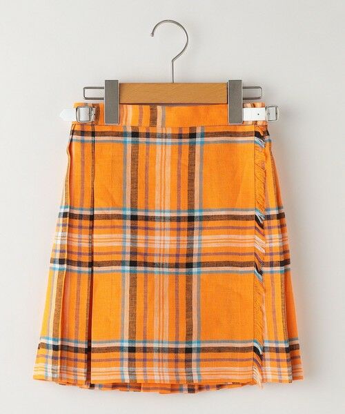 SHIPS / シップス ミニ・ひざ丈スカート | O'NEIL of DUBLIN:100〜130cm / リネン チェック キルト スカート | 詳細5