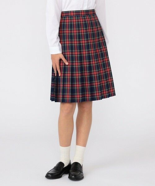 SHIPS / シップス ミニ・ひざ丈スカート | SHIPS KIDS:150〜160cm / チェック プリーツ スカート | 詳細1