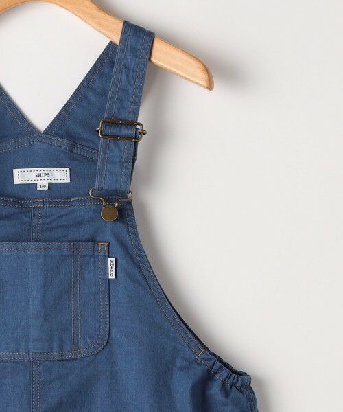 SHIPS / シップス ミニ・ひざ丈スカート | SHIPS KIDS:140〜150cm / デニム オーバーオール スカート | 詳細3