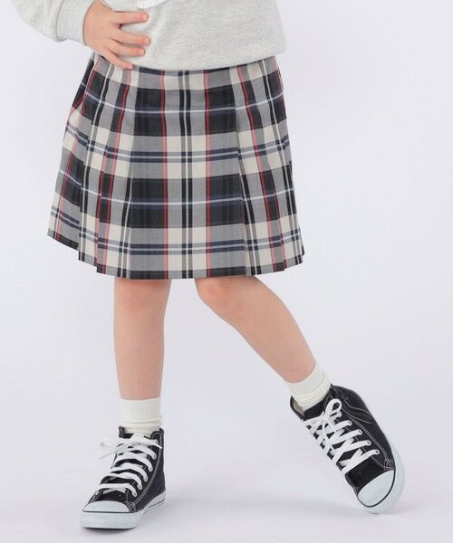 SHIPS / シップス ミニ・ひざ丈スカート | SHIPS KIDS:100〜130cm / チェック プリーツ スカート | 詳細1