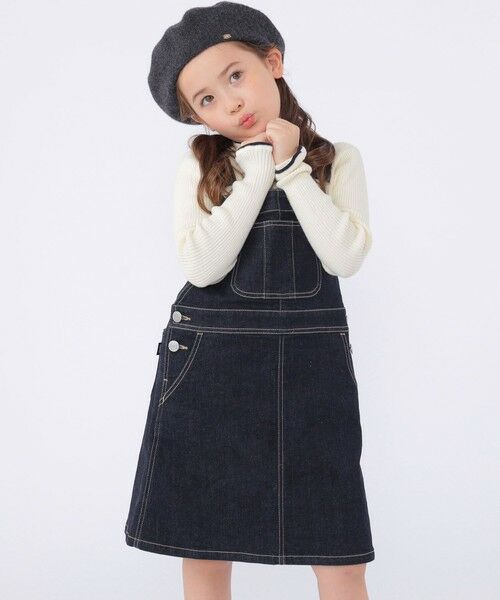 SHIPS / シップス ミニ・ひざ丈スカート | SHIPS KIDS:100〜130cm /デニム オーバーオール スカート | 詳細2
