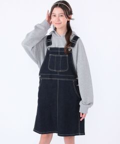 SHIPS / シップス ミニ・ひざ丈スカート | SHIPS KIDS:140〜150cm /デニム オーバーオール スカート