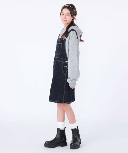 SHIPS / シップス ミニ・ひざ丈スカート | SHIPS KIDS:140〜150cm /デニム オーバーオール スカート | 詳細5