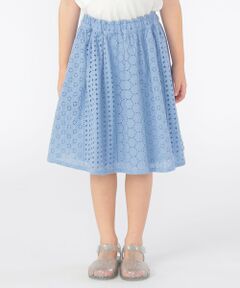 SHIPS / シップス ミニ・ひざ丈スカート | SHIPS KIDS:100〜130cm / レース ギャザー スカート