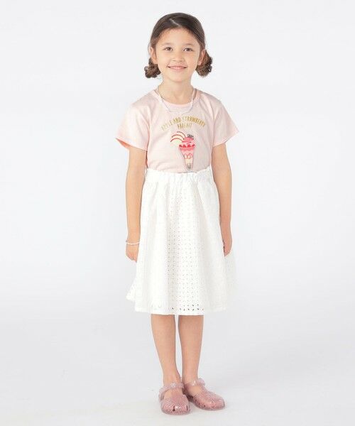SHIPS / シップス ミニ・ひざ丈スカート | SHIPS KIDS:100〜130cm / レース ギャザー スカート | 詳細5