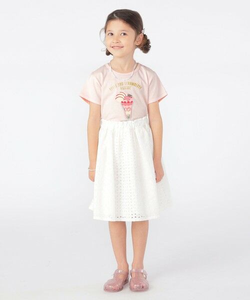 SHIPS / シップス ミニ・ひざ丈スカート | SHIPS KIDS:100〜130cm / レース ギャザー スカート | 詳細6