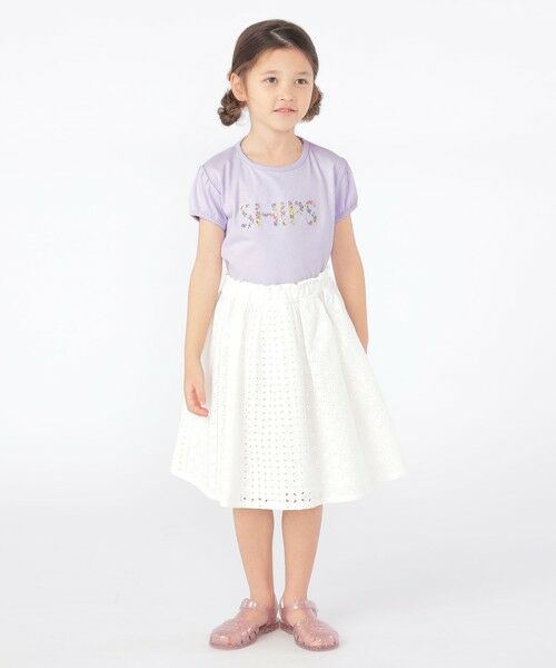 SHIPS / シップス ミニ・ひざ丈スカート | SHIPS KIDS:100〜130cm / レース ギャザー スカート | 詳細8
