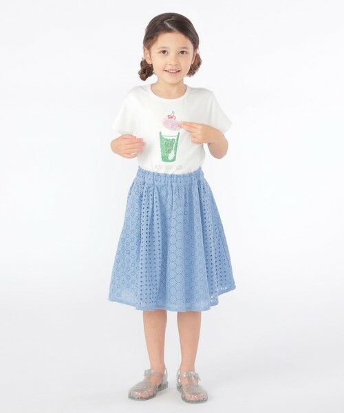 SHIPS / シップス ミニ・ひざ丈スカート | SHIPS KIDS:100〜130cm / レース ギャザー スカート | 詳細21