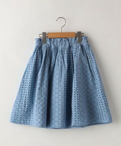 SHIPS / シップス ミニ・ひざ丈スカート | SHIPS KIDS:140〜150cm / レース ギャザー スカート