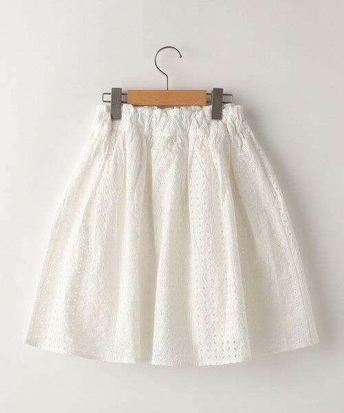 SHIPS / シップス ミニ・ひざ丈スカート | SHIPS KIDS:140〜150cm / レース ギャザー スカート | 詳細1