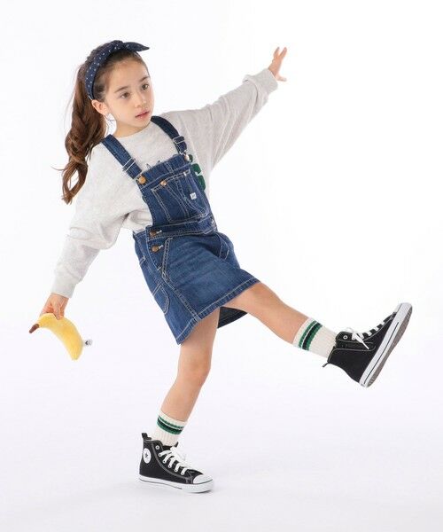 SHIPS / シップス ミニ・ひざ丈スカート | Lee:デニム オーバーオール スカート(100〜120cm) | 詳細4