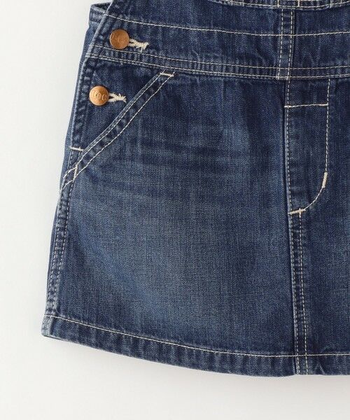 SHIPS / シップス ミニ・ひざ丈スカート | Lee:デニム オーバーオール スカート(100〜120cm) | 詳細10
