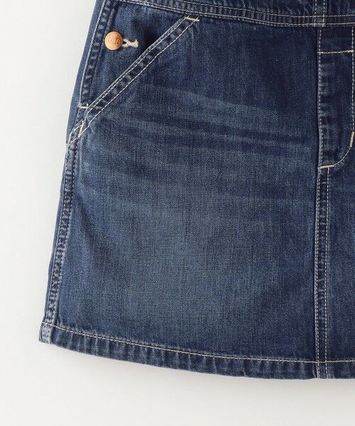SHIPS / シップス ミニ・ひざ丈スカート | Lee:デニム オーバーオール スカート(130〜150cm) | 詳細8
