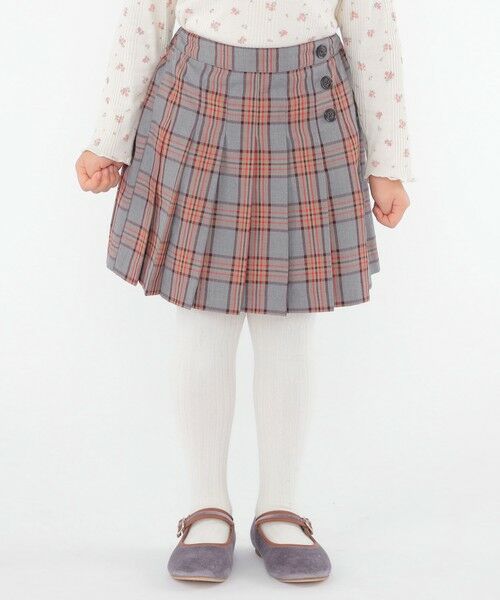 SHIPS / シップス ミニ・ひざ丈スカート | SHIPS KIDS:100〜130cm / チェック プリーツ スカート | 詳細1