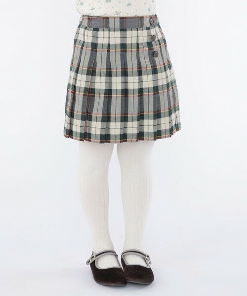SHIPS / シップス ミニ・ひざ丈スカート | SHIPS KIDS:100〜130cm / チェック プリーツ スカート | 詳細1