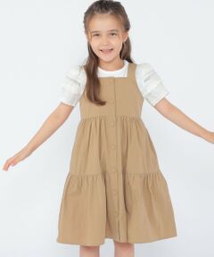 SHIPS / シップス ロング・マキシ丈スカート | SHIPS KIDS:100〜130cm/ティアード ジャンパースカート