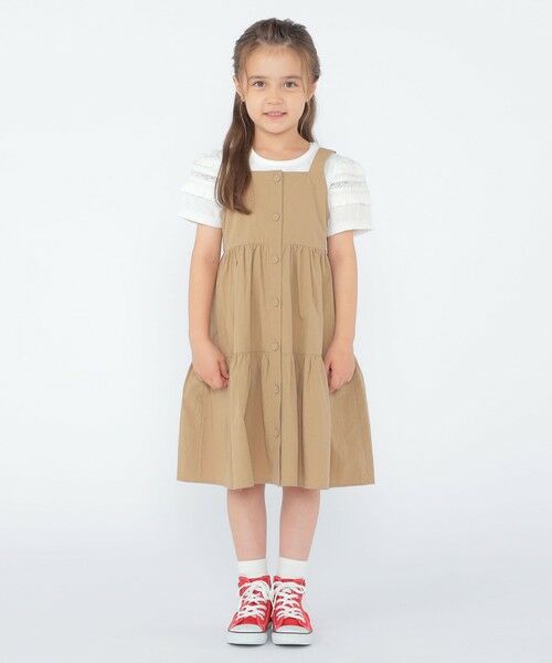 SHIPS / シップス ロング・マキシ丈スカート | SHIPS KIDS:100〜130cm/ティアード ジャンパースカート | 詳細3