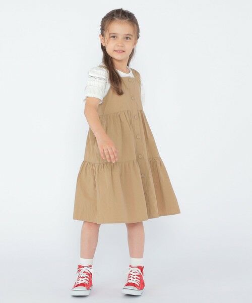 SHIPS / シップス ロング・マキシ丈スカート | SHIPS KIDS:100〜130cm/ティアード ジャンパースカート | 詳細6