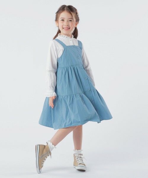 SHIPS / シップス ロング・マキシ丈スカート | SHIPS KIDS:100〜130cm/ティアード ジャンパースカート | 詳細13