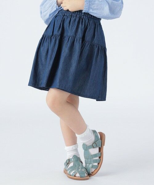 SHIPS / シップス その他パンツ | SHIPS KIDS:100〜130cm / ティアード デニム スカート(ネイビー)