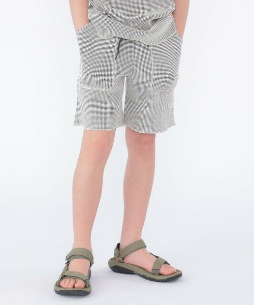 SHIPS / シップス その他パンツ | MOUN TEN.:160cm / バイカラー ワッフル ショーツ(ナチュラル)