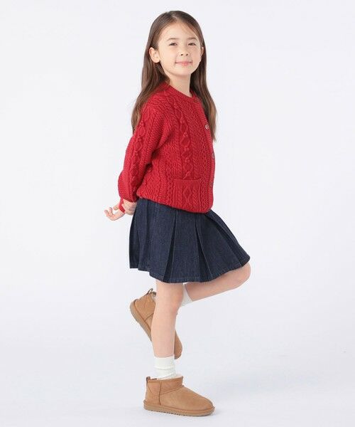 SHIPS / シップス ショート・ハーフ・半端丈パンツ | SHIPS KIDS:100〜130cm /デニム プリーツ キュロット | 詳細9