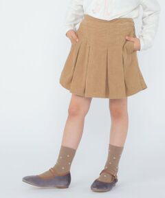 SHIPS / シップス ショート・ハーフ・半端丈パンツ | SHIPS KIDS:100〜130cm /コーデュロイ プリーツ キュロット