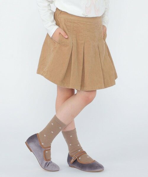 SHIPS / シップス ショート・ハーフ・半端丈パンツ | SHIPS KIDS:100〜130cm /コーデュロイ プリーツ キュロット | 詳細1