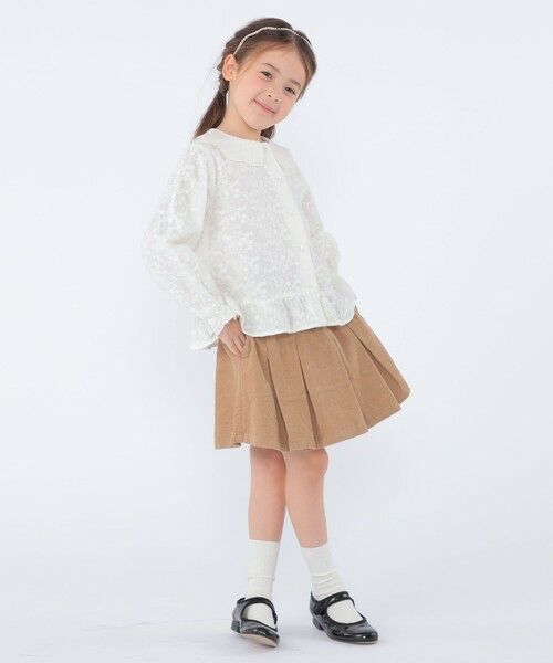 SHIPS / シップス ショート・ハーフ・半端丈パンツ | SHIPS KIDS:100〜130cm /コーデュロイ プリーツ キュロット | 詳細14