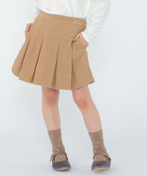 SHIPS / シップス ショート・ハーフ・半端丈パンツ | SHIPS KIDS:100〜130cm /コーデュロイ プリーツ キュロット | 詳細2